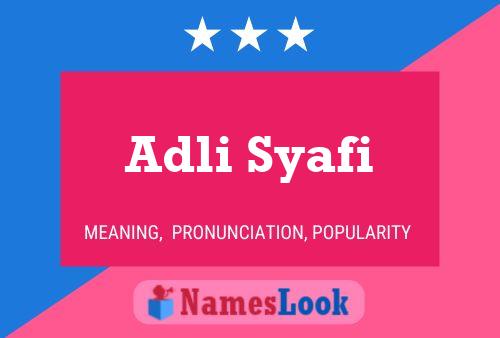 Постер имени Adli Syafi