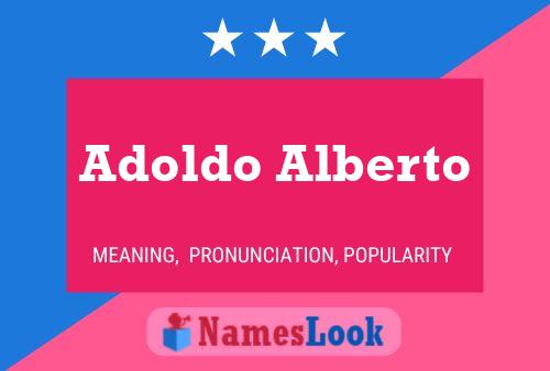 Постер имени Adoldo Alberto