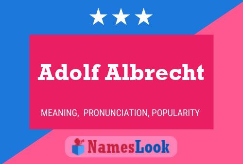 Постер имени Adolf Albrecht