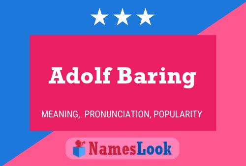 Постер имени Adolf Baring