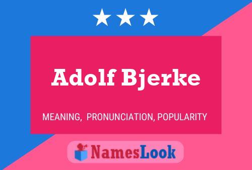 Постер имени Adolf Bjerke