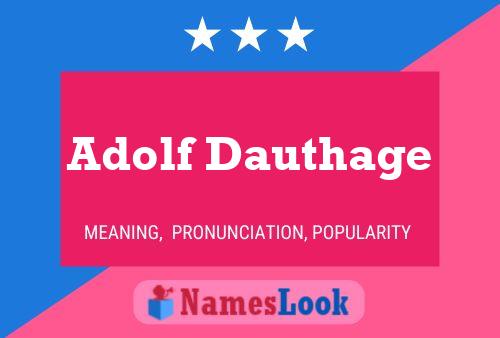 Постер имени Adolf Dauthage