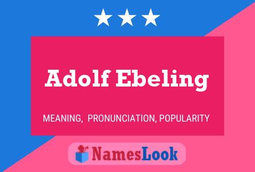 Постер имени Adolf Ebeling