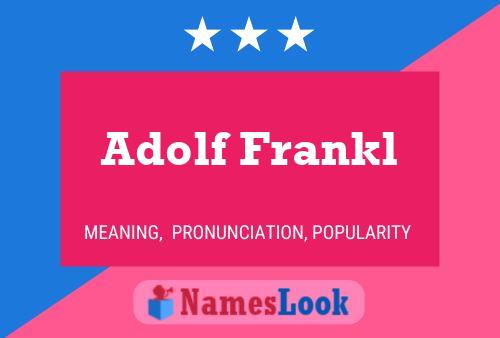 Постер имени Adolf Frankl