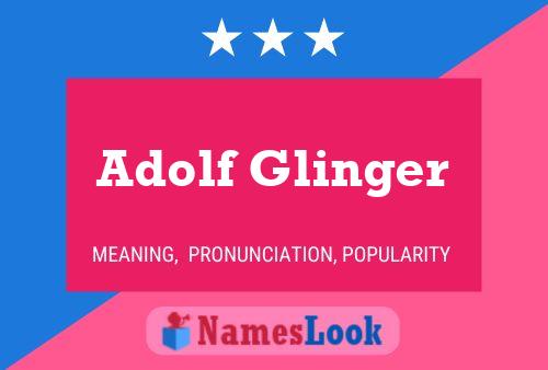 Постер имени Adolf Glinger