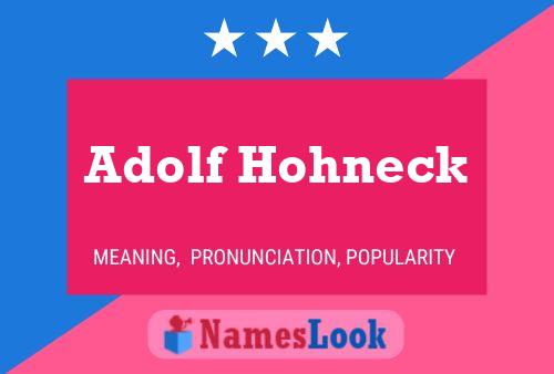 Постер имени Adolf Hohneck