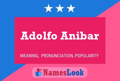 Постер имени Adolfo Anibar