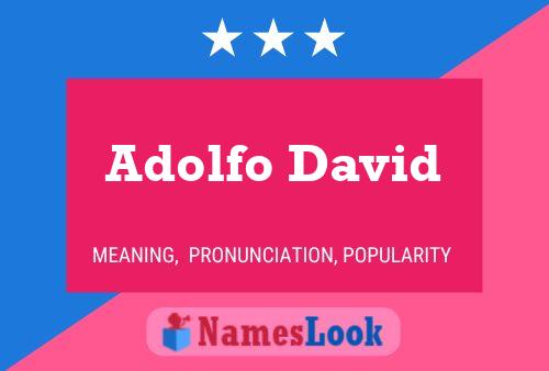 Постер имени Adolfo David