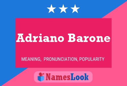 Постер имени Adriano Barone