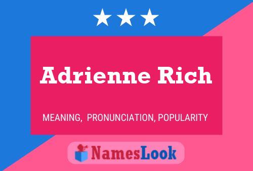 Постер имени Adrienne Rich