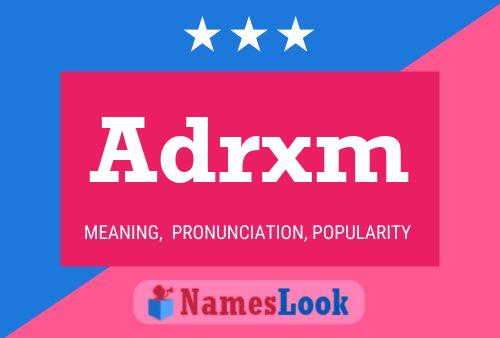 Постер имени Adrxm