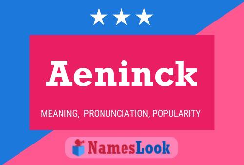 Постер имени Aeninck