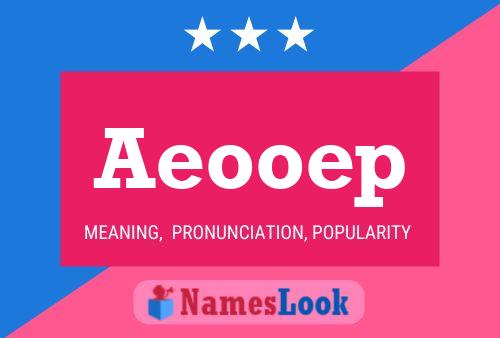 Постер имени Aeooep