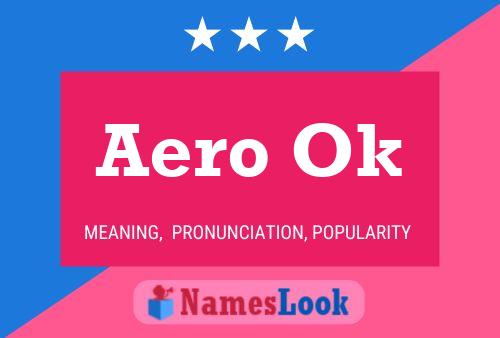 Постер имени Aero Ok