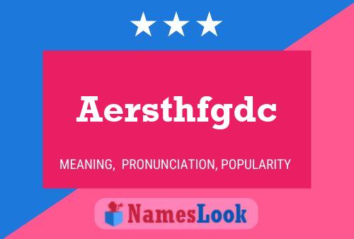 Постер имени Aersthfgdc