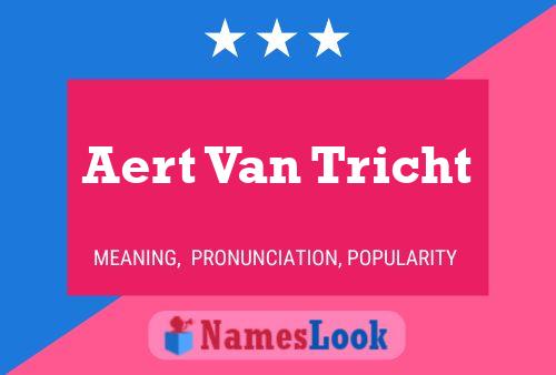 Постер имени Aert Van Tricht