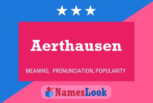 Постер имени Aerthausen