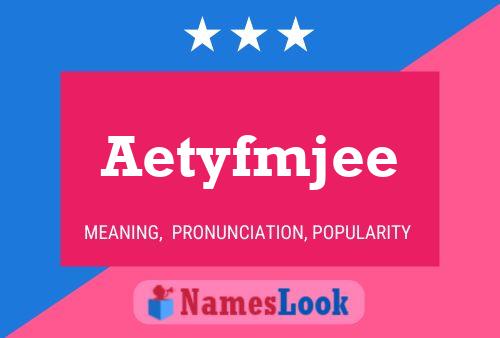 Постер имени Aetyfmjee