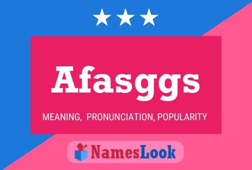 Постер имени Afasggs