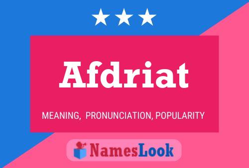 Постер имени Afdriat