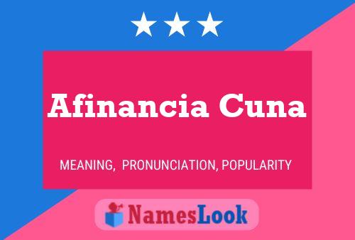 Постер имени Afinancia Cuna