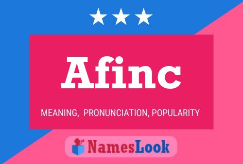 Постер имени Afinc