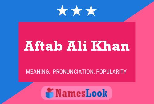 Постер имени Aftab Ali Khan