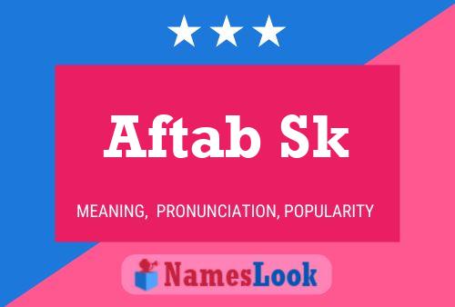 Постер имени Aftab Sk