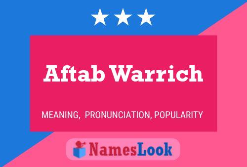 Постер имени Aftab Warrich