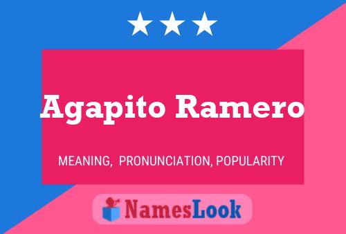 Постер имени Agapito Ramero