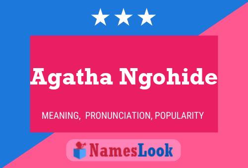 Постер имени Agatha Ngohide