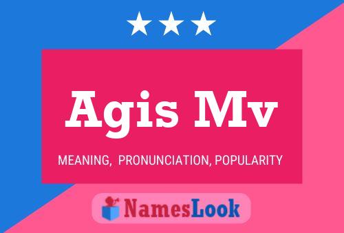 Постер имени Agis Mv