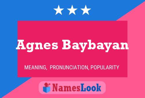 Постер имени Agnes Baybayan