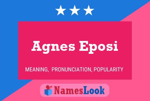 Постер имени Agnes Eposi