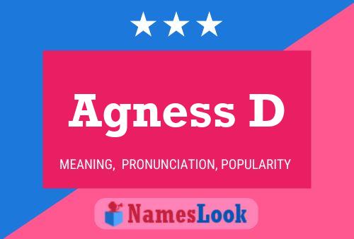 Постер имени Agness D