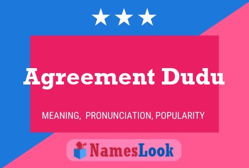 Постер имени Agreement Dudu