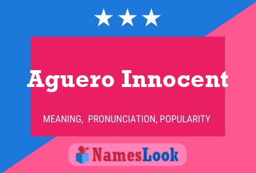 Постер имени Aguero Innocent