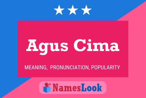 Постер имени Agus Cima