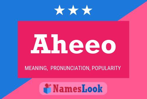 Постер имени Aheeo