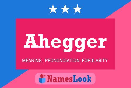 Постер имени Ahegger