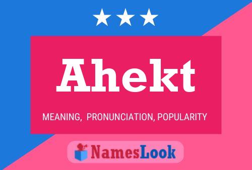 Постер имени Ahekt