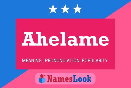 Постер имени Ahelame