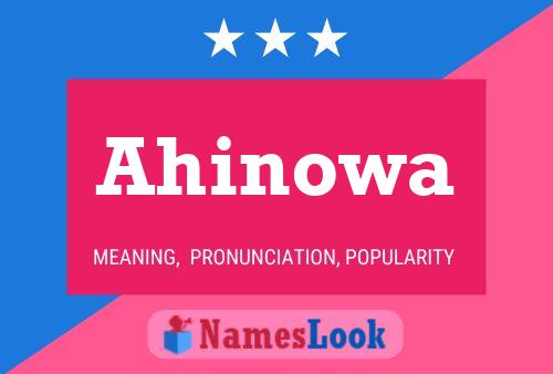 Постер имени Ahinowa