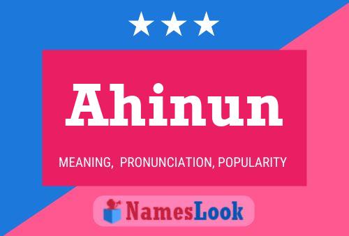 Постер имени Ahinun