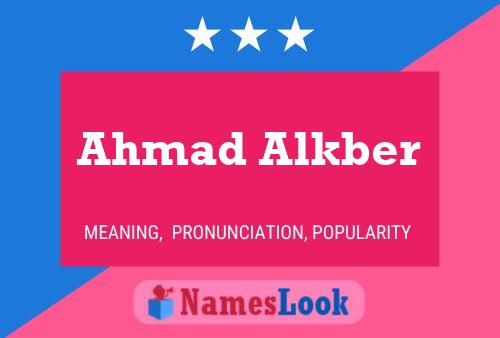 Постер имени Ahmad Alkber