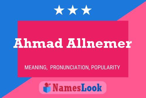 Постер имени Ahmad Allnemer