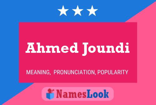 Постер имени Ahmed Joundi