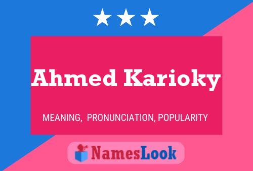 Постер имени Ahmed Karioky