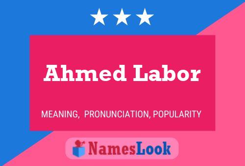 Постер имени Ahmed Labor