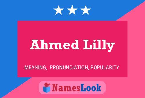 Постер имени Ahmed Lilly